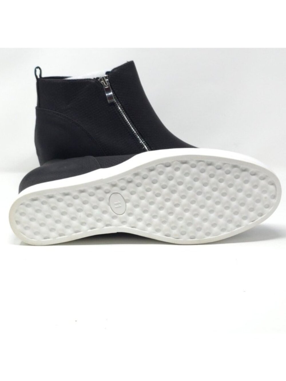 Journee Collection Pennelope Wide Width Double Zip Wedge Sneakers 11W - Picture 8 of 9